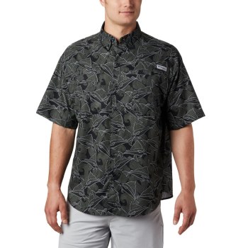 Columbia Muške Košulje - PFG Super Tamiami Short Sleeve Crne | UHBR-32086